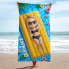Personalized Beach Towel - Summer Vacation And Travel Gifts For Women, Best Friends - Beach Mode On