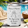Personalized Leather Can Cooler - Wedding Gifts For Couple - The Beginning Of Forever