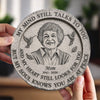 Personalized Photo Round Shaped Stone With Stand - Memorial Sympathy Gifts - Treasured Memories Last Forever