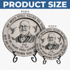 Personalized Photo Round Shaped Stone With Stand - Memorial Sympathy Gifts - Treasured Memories Last Forever