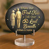 Personalized Printed Rock - Anniversary Wedding Gifts For Couple - Golden Years, Golden Love