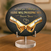 Personalized Printed Rock - Anniversary Wedding Gifts For Couple - Holding Hands Into Forever