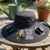 Personalized Hat With Fans Solar Power – Retirement Gifts For Gardeners – Planting Joy Every Day
