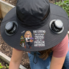 Personalized Hat With Fans Solar Power – Retirement Gifts For Gardeners – Planting Joy Every Day