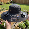 Personalized Hat With Fans Solar Power – Gifts For Gardeners – Living Life In Full Bloom