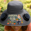 Personalized Hat With Fans Solar Power - Gifts For Gardeners - Best Gardener On Earth