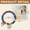 Personalized Rainbow Bridge Bracelet - Memorial Sympathy Gifts - Love Knows No Goodbye
