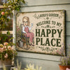 Personalized Home Decor Metal Sign - Gifts For Gardeners - Gardening Is My Happy Hour