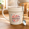 Personalized Plant Pot Ceramic Mug - Gifts For Gardeners - Just A Girl And Her Pot