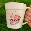 Personalized Plant Pot Ceramic Mug - Gifts For Gardeners - Just A Girl And Her Pot
