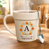 Personalized Plant Pot Ceramic Mug - Gifts For Gardeners - Shhh, My Flowers Are Sleeping