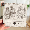 Personalized Photo Music Fridge Magnet - Can Play Songs - Anniversary Wedding Gifts For Couple - Blessed With Endless Love