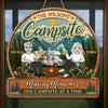 Personalized Wood Sign - Anniversary Wedding Camping Gifts For Campers, Couple - Camp Life Best Life