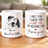 Personalized Photo Mug – Anniversary Wedding Gifts For Couple – I Liked You I Love You