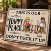 Personalized Home Decor Metal Sign - Anniversary Wedding Gifts For Couple - You're Stuck With Me Now
