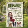 Personalized Flag - Garden Gifts For Gardeners, Dog Lovers - Her Spoiled Pups, Her Paradise