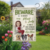 Personalized Flag - Garden Gifts For Gardeners, Dog Lovers - Her Spoiled Pups, Her Paradise