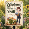 Personalized Metal Sign – Garden Gifts For Gardeners – Greenery Is My Therapy