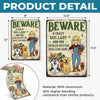 Personalized Metal Sign – Garden Gifts For Gardeners, Dog Lovers – The Crazy Dog Lady Lives Here