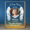 Personalized Photo Shaped 3D LED Walnut Night Light - Memorial Sympathy Gift - Your Light Will Always Shine In My Heart
