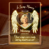 Personalized Photo Shaped 3D LED Walnut Night Light - Memorial Sympathy Gift - Your Light Will Always Shine In My Heart