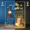 Personalized Photo Shaped 3D LED Walnut Night Light - Memorial Sympathy Gift - You Are Not Alone