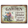 Personalized Home Decor Metal Sign - Garden Gifts For Gardeners - My Love Plants The Whole Garden