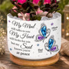 Personalized Home Decor Ceramic Plant Pot - Memorial Sympathy Gifts - Cardinal Visits From Heaven