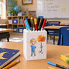 Personalized Kids Brick-Style Pen Holder - Back To School Gifts For Kids - Back To Fun