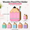 Personalized Kids Wooden Pencil Pen Holder - Back To School Gifts For Kids - Ready To Shine