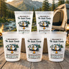 Personalized Party Cups – Camping Gifts For Campers – Cold Drinks, Warm Hearts, Strong Family