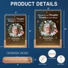 Personalized Photo Shaped 3D LED Walnut Night Light - Memorial Sympathy Gift - Forever in Our Hearts
