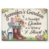 Personalized Home Decor Metal Sign - Garden Gifts For Gardeners - Plant With Full Of Love