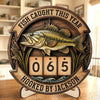 Personalized Wooden Tracker Sign - Fishing Gifts For Fisherman - A True Angler’s Milestone