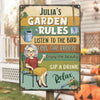 Personalized Metal Sign – Garden Gifts For Gardeners – Enjoy The Beauty