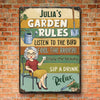 Personalized Metal Sign – Garden Gifts For Gardeners – Enjoy The Beauty
