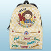 Personalized Kid Backpack - Back To School Gift For Kid - First Day Of School! Wake Up!