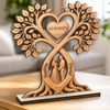 Personalized 2-Layered Wooden Plaque - Anniversary Wedding Gifts For Couple - A Bond That Never Breaks