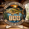 Personalized Wooden Tracker Sign - Fishing Gifts For Fisherman - Just One More Cast