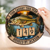 Personalized Wooden Tracker Sign - Fishing Gifts For Fisherman - Just One More Cast