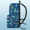 Personalized Kid Backpack - Back To School Gift For Kid - Ride The Roads Of Learning