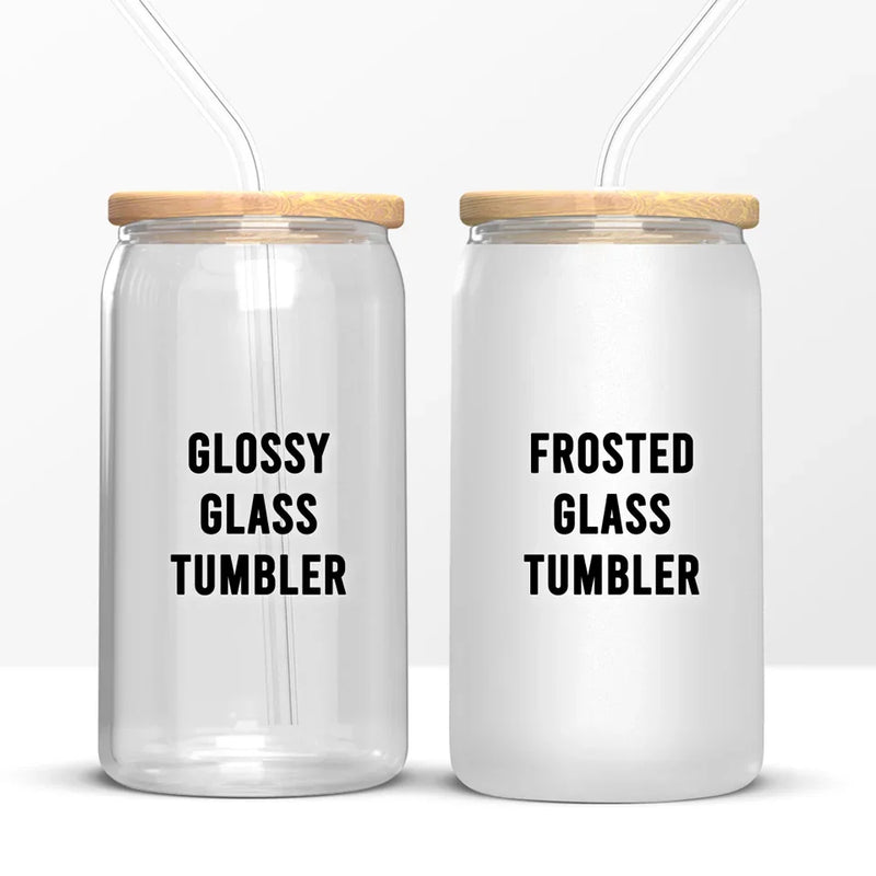I Love My Crazy Best Friends - Bestie Personalized Custom Glass Cup, Iced Coffee Cup - Christmas Gift For Best Friends, BFF, Sisters