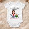 Custom Baby Onesie - Personalized Baby Shower, Gender Reveal Gifts For New Moms, New Dads, New Parents - The Best Mom Belongs To Me