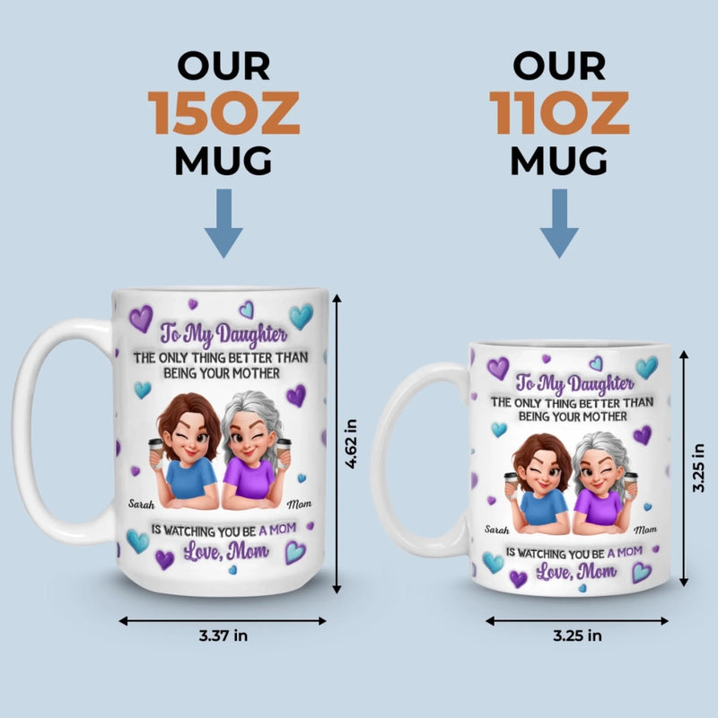 Custom 3D Inflated Effect Printed Mug - Personalized Mother's Day Birthday Gifts For Mom, Daughter - This Is My Favorite Chapter For You