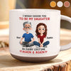 Personalised Pottery Mug – Birthday Gift for Mum, Dad or Daughter – You Make My Heart Bloom
