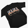 Custom Faux Embroidery Unisex T-shirt, Premium T-shirt, Hoodie - Personalized Mother's Day Birthday Gifts For Mom, Grandma - Stars, Stripes And Mama Love