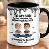 Custom 3D Inflated Effect Printed Accent Mug - Personalized Birthday Gifts For Son - My Greatest Blessing