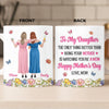 Custom 3D Inflated Effect Printed Mug - Personalized Mother's Day Birthday Gifts For Mom, Daughter - The Love Between Us Blooms On