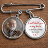 Custom Lapel Pin With Photo Charms - Personalized Memorial Sympathy Graduation Gifts For Him, Her - Gone But Never Truly Apart