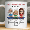 Custom Mug - Personalized Mother's Day Birthday Gifts For New Moms, Wife, Daughter - Her First Mother’s Day, Their Sweetest Chapter
